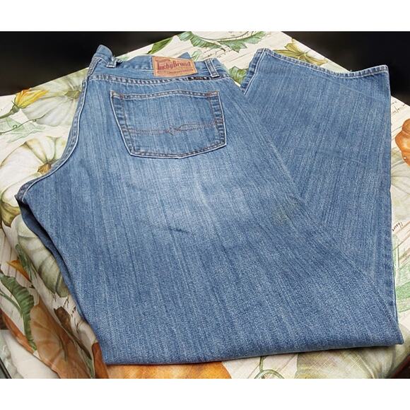 Lucky Jeans Men Size 34" x 34" Relaxed Straight 5 pocket Jeans - Picture 1 of 6